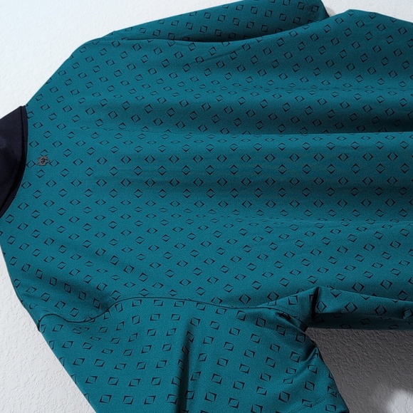 NWT Greyson The Journey Allover Wolf Logo Geo Print Fiddle Polo Shirt Men's XXL - Picture 8 of 13